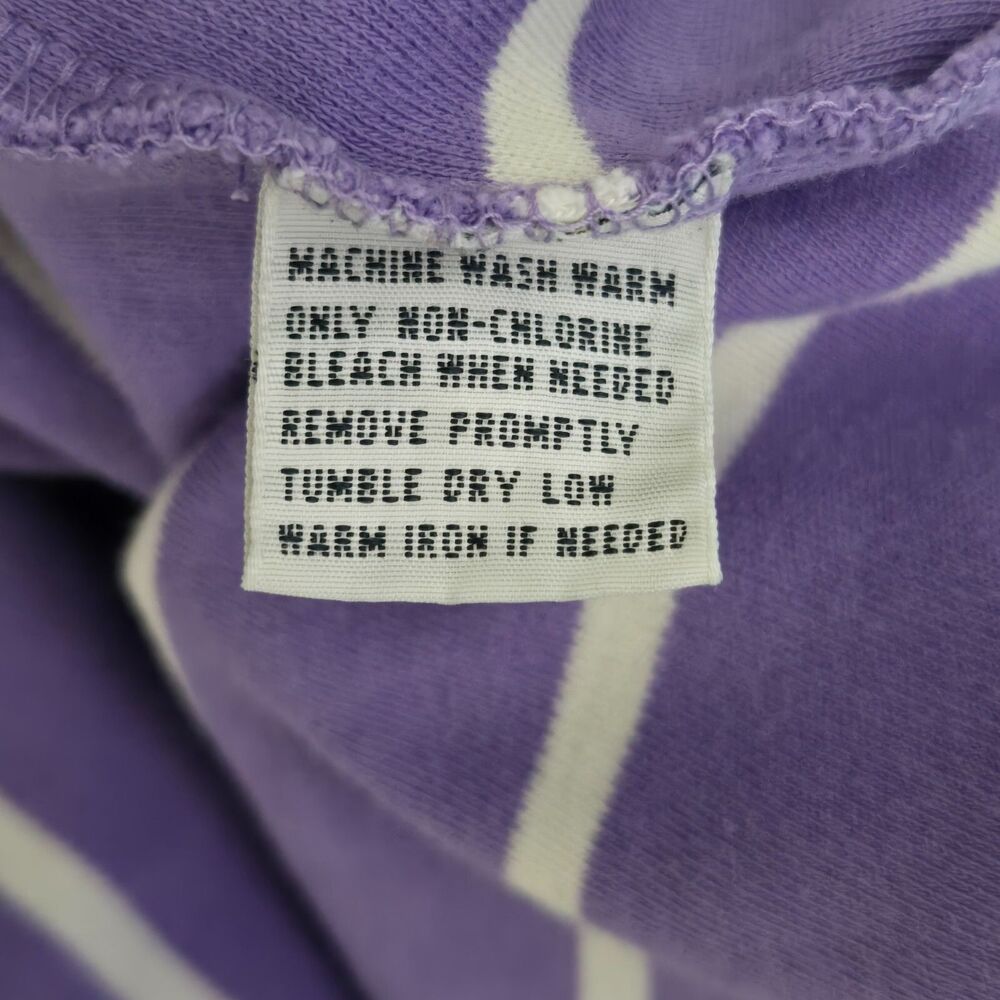 Polo Ralph Lauren Polo Shirt Mens Small Purple White Striped Green Small Pony - Picture 10 of 10